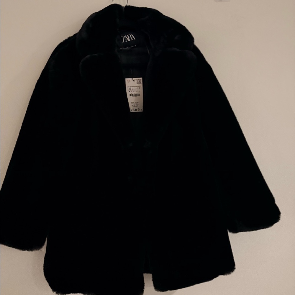 Zara Women's Faux Fur Coat